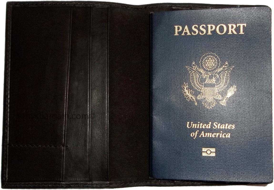 Lot of 12 New USA Leather passport case wallet credit ATM card case ID holder BN - Image 10