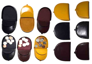 Lot of 12 new leather change purse coin case coin holder assorted change purses - Image 13