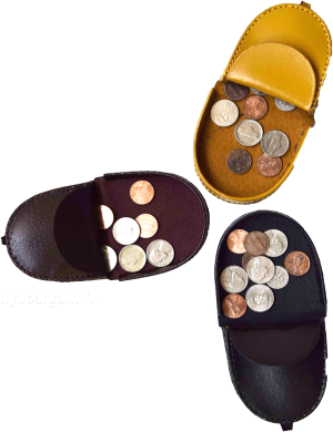 Lot of 12 new leather change purse coin case coin holder assorted change purses - Image 4