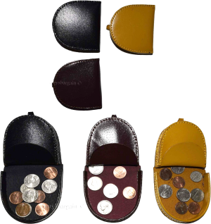 Lot of 12 new leather change purse coin case coin holder assorted change purses - Image 7