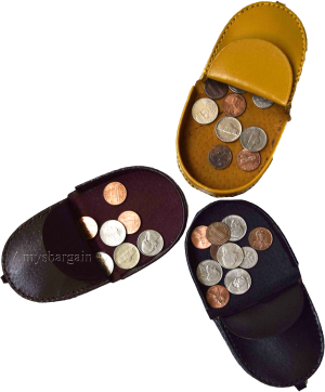 Lot of 12 new leather change purse coin case coin holder assorted change purses - Image 8
