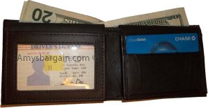 Lot of 2. Men's Wallet. Leather Billfold Wallet 12 Credit card Holder 2ID Bifold - Image 5