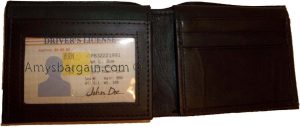 Lot of 2. Men's Wallet. Leather Billfold Wallet 12 Credit card Holder 2ID Bifold - Image 8