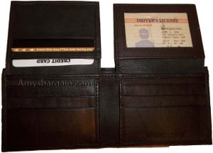 Lot of 2. Men's Wallet. Leather Billfold Wallet 12 Credit card Holder 2ID Bifold - Image 9