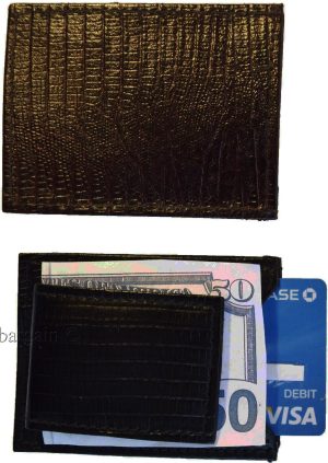 Lot of 2 New Lizard skin printed leather money clip new Unbranded money clip - Image 6