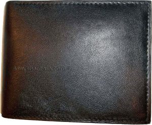 Lot of 2 New Man's Roman styled leather wallet 2 bill slots 12 credit cards 1 ID - Image 7