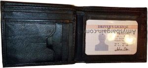 Lot of 2 New Man's Roman styled leather wallet 2 bill slots 12 credit cards 1 ID - Image 8
