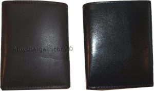 Lot of 2 New Trifold Leather Man’s wallet 2 ID 2 bill slots Black 6 card wallet - Image 12