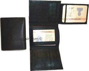 Lot of 2 New Trifold Leather Man’s wallet 2 ID 2 bill slots Black 6 card wallet - Image 8