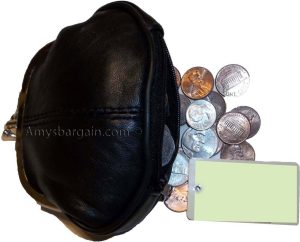 Lot of 2 New Women's 2 Sided 2 Pockets Leather Change Purse Coin purse wallet BN - Image 4