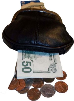 Lot of 2 New Women's 2 Sided 2 Pockets Leather Change Purse Coin purse wallet BN - Image 5