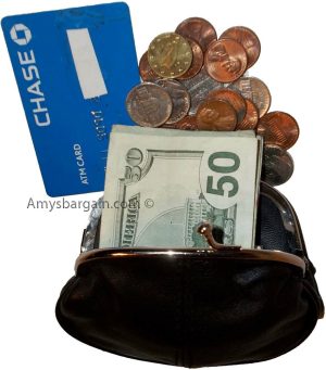 Lot of 2 New Women's 2 Sided 2 Pockets Leather Change Purse Coin purse wallet BN - Image 7