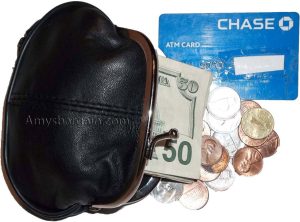 Lot of 2 New Women's 2 Sided 2 Pockets Leather Change Purse Coin purse wallet BN - Image 8