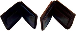 Lot of 2 New Zip around men's Leather wallets 1 Block 1 Brown Zip man's Bi fold - Image 4
