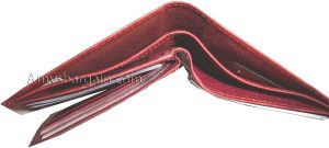 Lot of 2 New men's leather billfold wallet 9 credit card slots ID Bifold BN #67 - Image 8