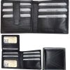 Lot of 2 RFID Men's Hipster wallet Genuine Leather Bifold 15 Card 2ID New in Box