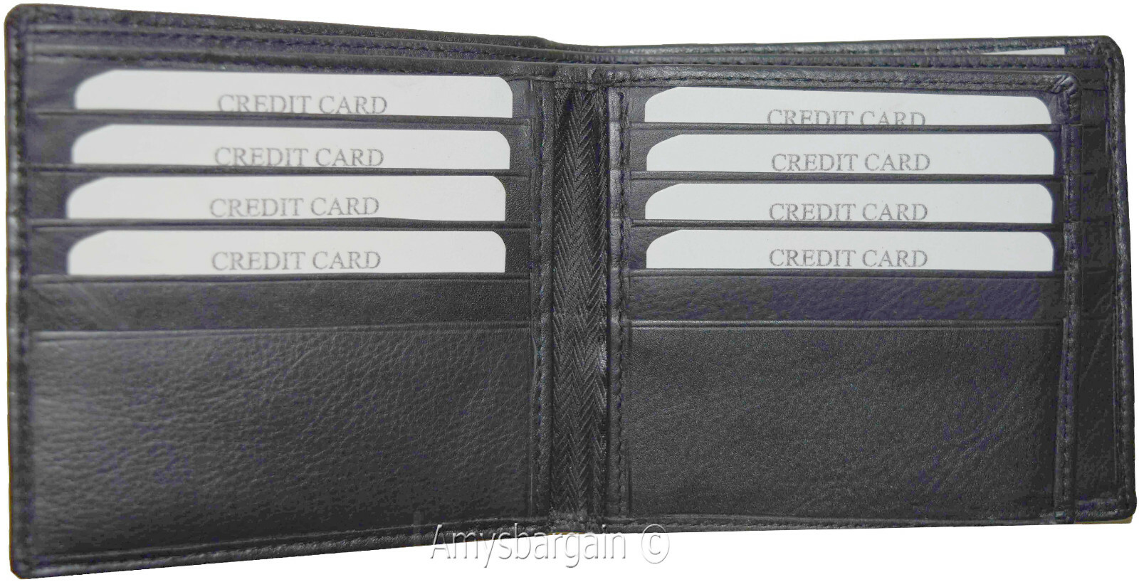 Lot of 2 RFID Men's Hipster wallet Genuine Leather Bifold 17 Card 2ID New in Box - Image 11