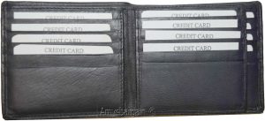 Lot of 2 RFID Men's Hipster wallet Genuine Leather Bifold 17 Card 2ID New in Box - Image 13