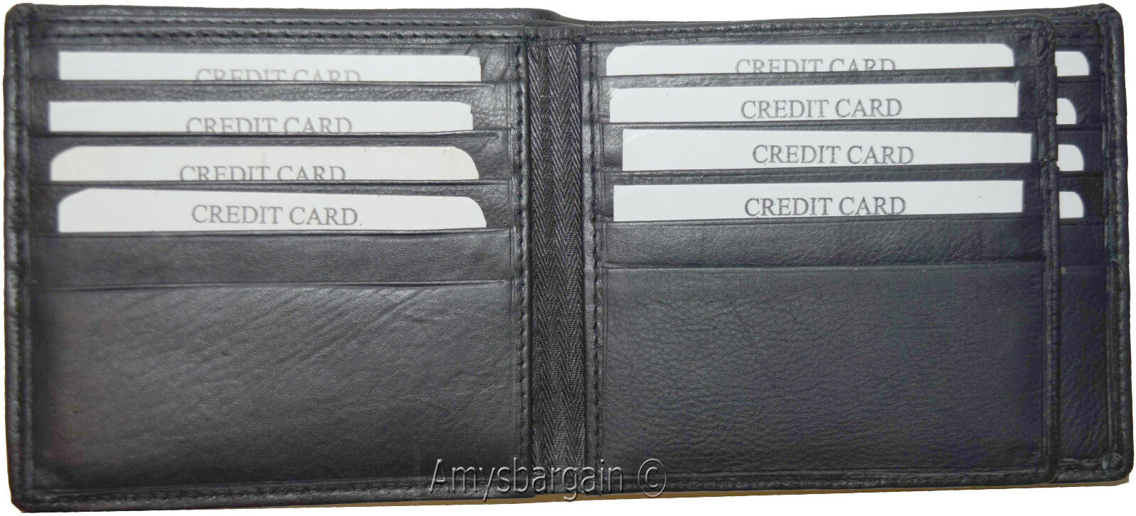 Lot of 2 RFID Men's Hipster wallet Genuine Leather Bifold 17 Card 2ID New in Box - Image 13