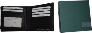 Lot of 2 RFID Men's Hipster wallet Genuine Leather Bifold 17 Card 2ID New in Box - Image 6