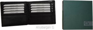 Lot of 2 RFID Men's Hipster wallet Genuine Leather Bifold 17 Card 2ID New in Box - Image 7