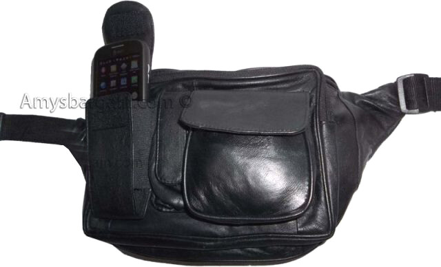 Lot of 3 Leather waist pouch large waist bag leather bag Fanny pack sports bag - Image 4