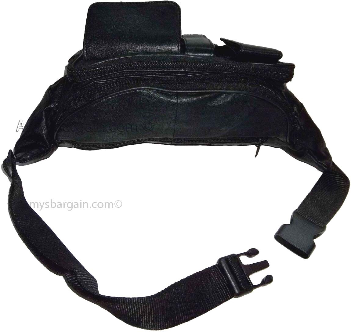 Lot of 3 Leather waist pouch large waist bag leather bag Fanny pack sports bag - Image 10