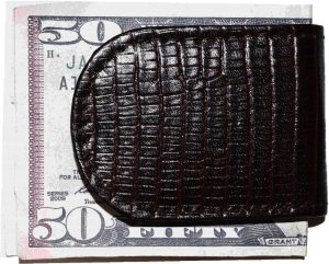 Lot of 3 Lizard printed leather money clip New Brown Unbranded money clip - Image 4