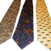 Lot of 3 Men's tie Cutter and Buck Designer Silk Men's Neck Wear Made in USA