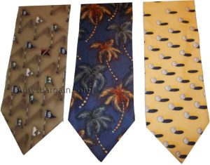 Lot of 3 Men's tie Cutter and Buck Designer Silk Men's Neck Wear Made in USA - Image 3