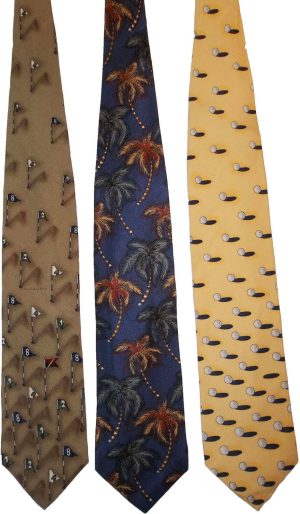 Lot of 3 Men's tie Cutter and Buck Designer Silk Men's Neck Wear Made in USA - Image 4