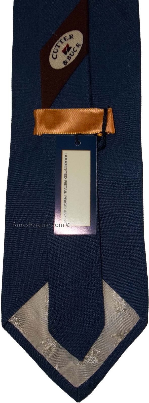 Lot of 3 Men's tie Cutter and Buck Designer Silk Men's Neck Wear Made in USA L3 - Image 10