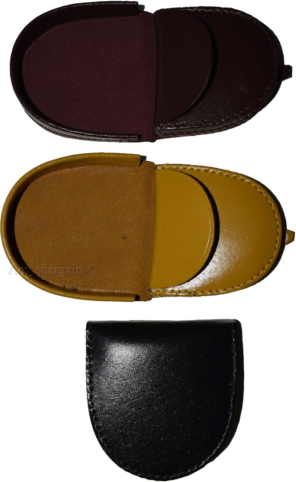 Lot of 3 New Leather change purse, Coin case, Coin holder, Assorted change case - Image 12