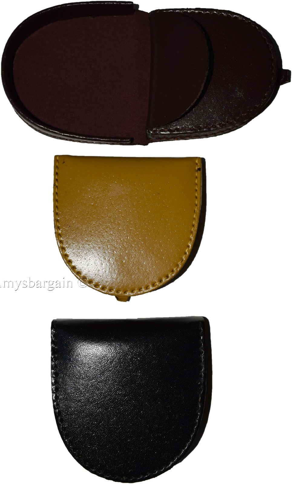 Lot of 3 New Leather change purse, Coin case, Coin holder, Assorted change case - Image 6