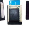 Lot of 3 Unbranded leather money clips, Money clip credit card ID card space new