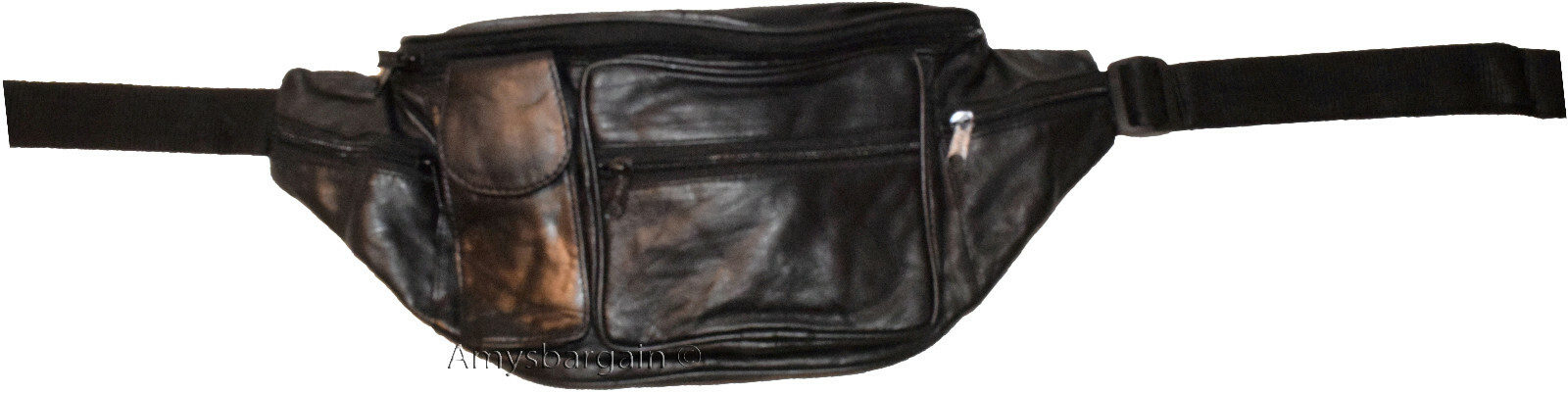 Lot of 3. Waist pouch large waist bag leather bag Fanny pack sports bag 5 pocket - Image 11