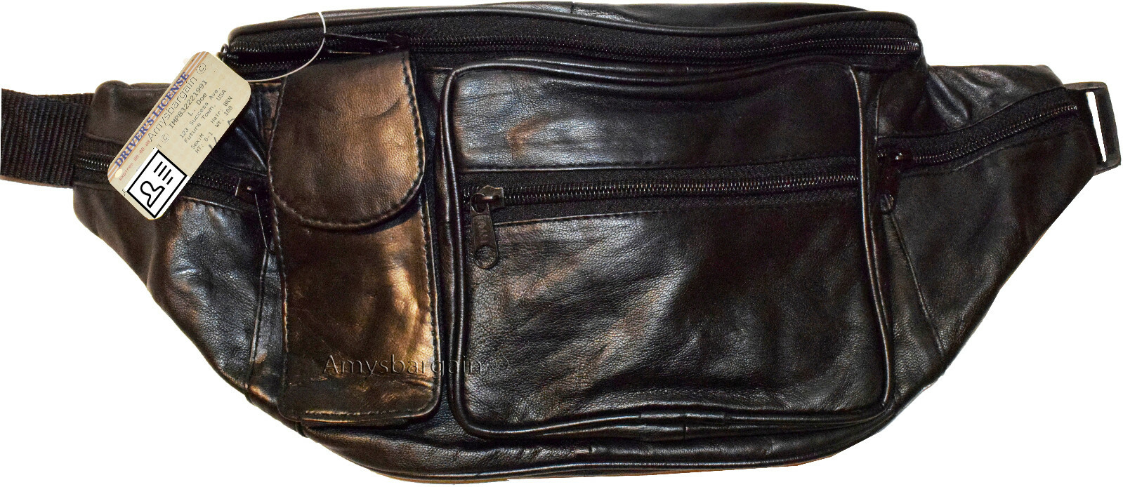 Lot of 3. Waist pouch large waist bag leather bag Fanny pack sports bag 5 pocket - Image 6