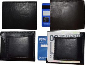 Lot of 4 New Lambskin Leather money Clip, Magnetic money clip. leather case BNWT