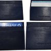Lot of 4 New Leather business card case 7 Credit card ID card Blue card case new