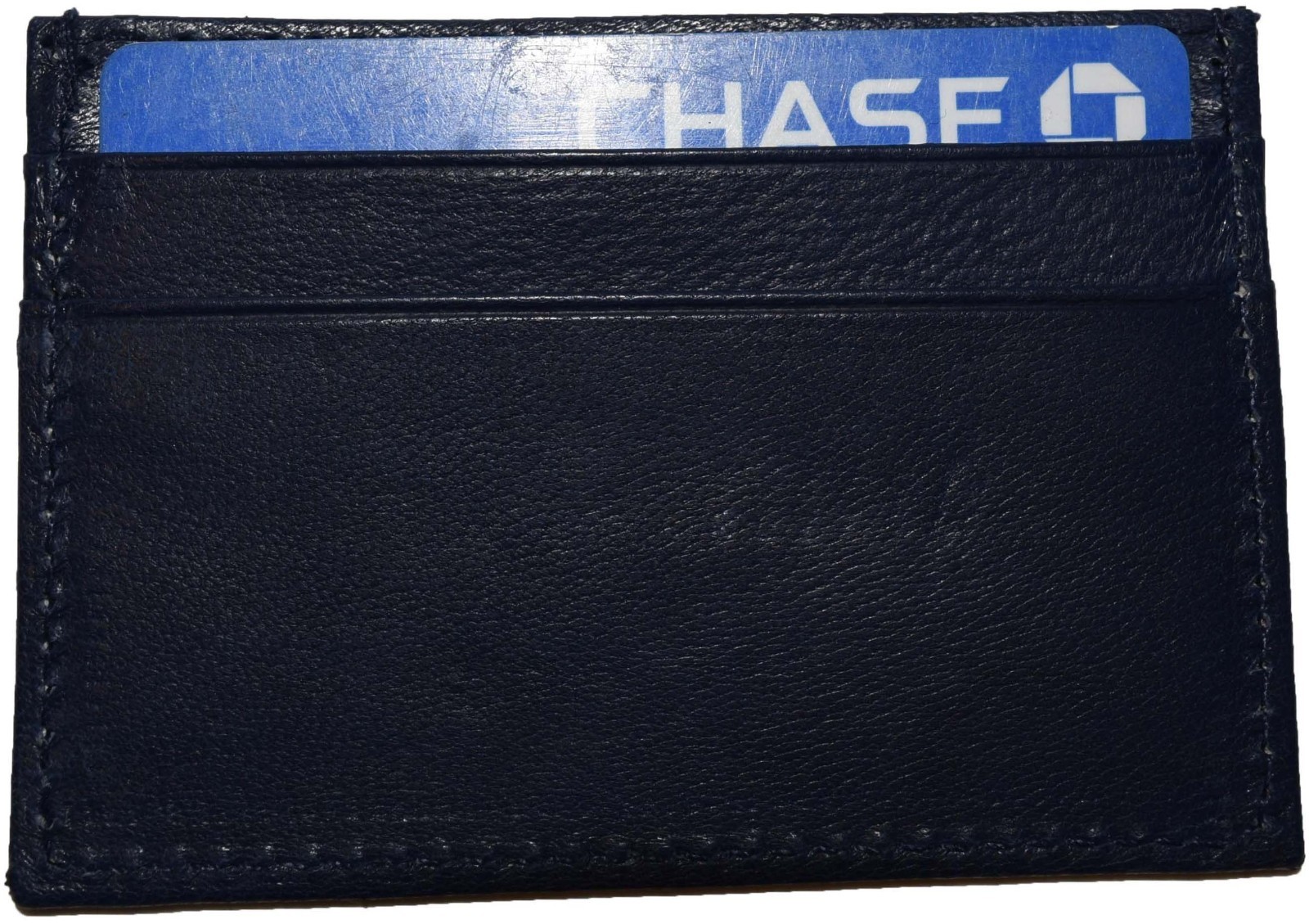 Lot of 4 New Leather business card case 7 Credit card ID card Blue card case new - Image 11