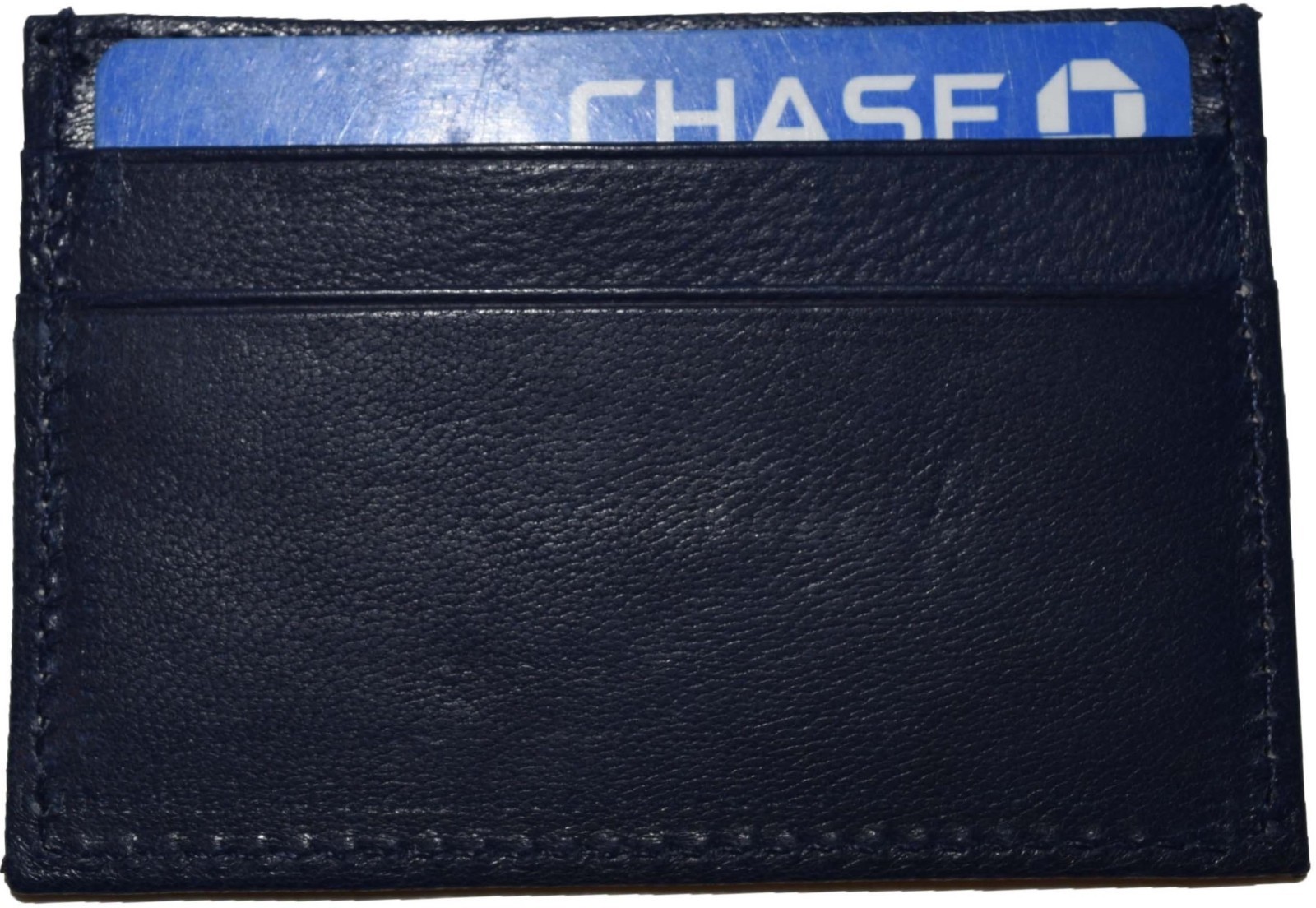 Lot of 4 New Leather business card case 7 Credit card ID card Blue card case new - Image 7