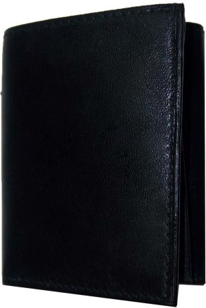 Lot of 4 New Trifold Leather Man’s wallet 2 ID 2 bill slots Black 6 card wallet - Image 6