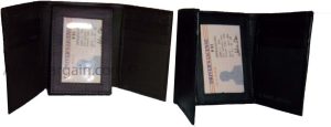 Lot of 4 New Trifold Leather Men’s wallet Unbranded 1 ID 9 card 2 bill spaces - Image 11