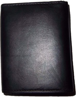 Lot of 4 New Trifold Leather Men’s wallet Unbranded 1 ID 9 card 2 bill spaces - Image 4
