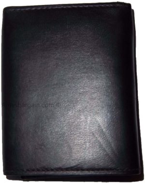 Lot of 4 New Trifold Leather Men’s wallet Unbranded 1 ID 9 card 2 bill spaces - Image 6
