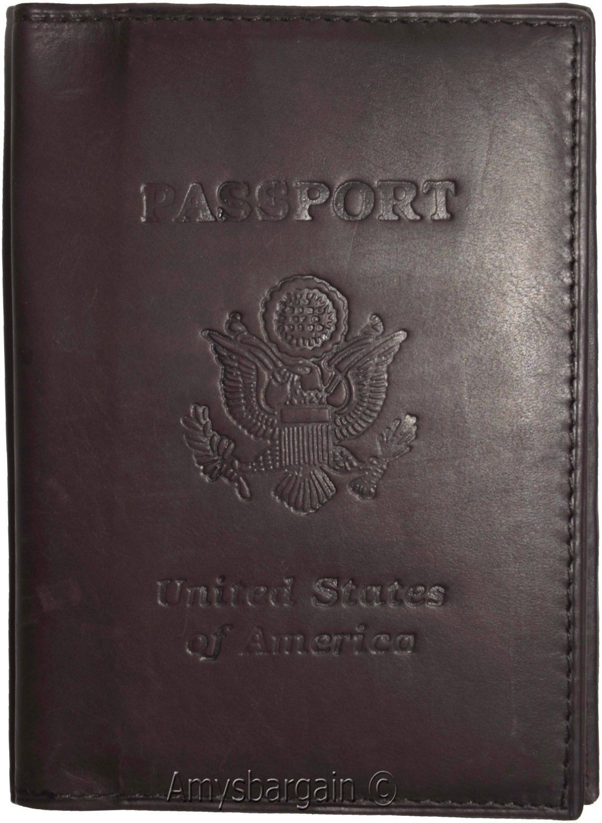 Lot of 4 New USA Leather passport Cover, Case wallet credit card case ID holder - Image 4