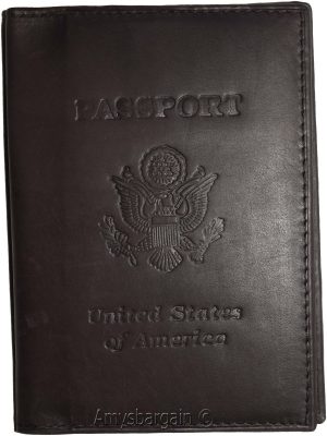 Lot of 4 New USA Leather passport Cover, Case wallet credit card case ID holder - Image 5