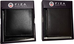 Lot of 4 Zip around FIZA NY leather men's wallet Brown Bi-fold wallet in box - Image 6