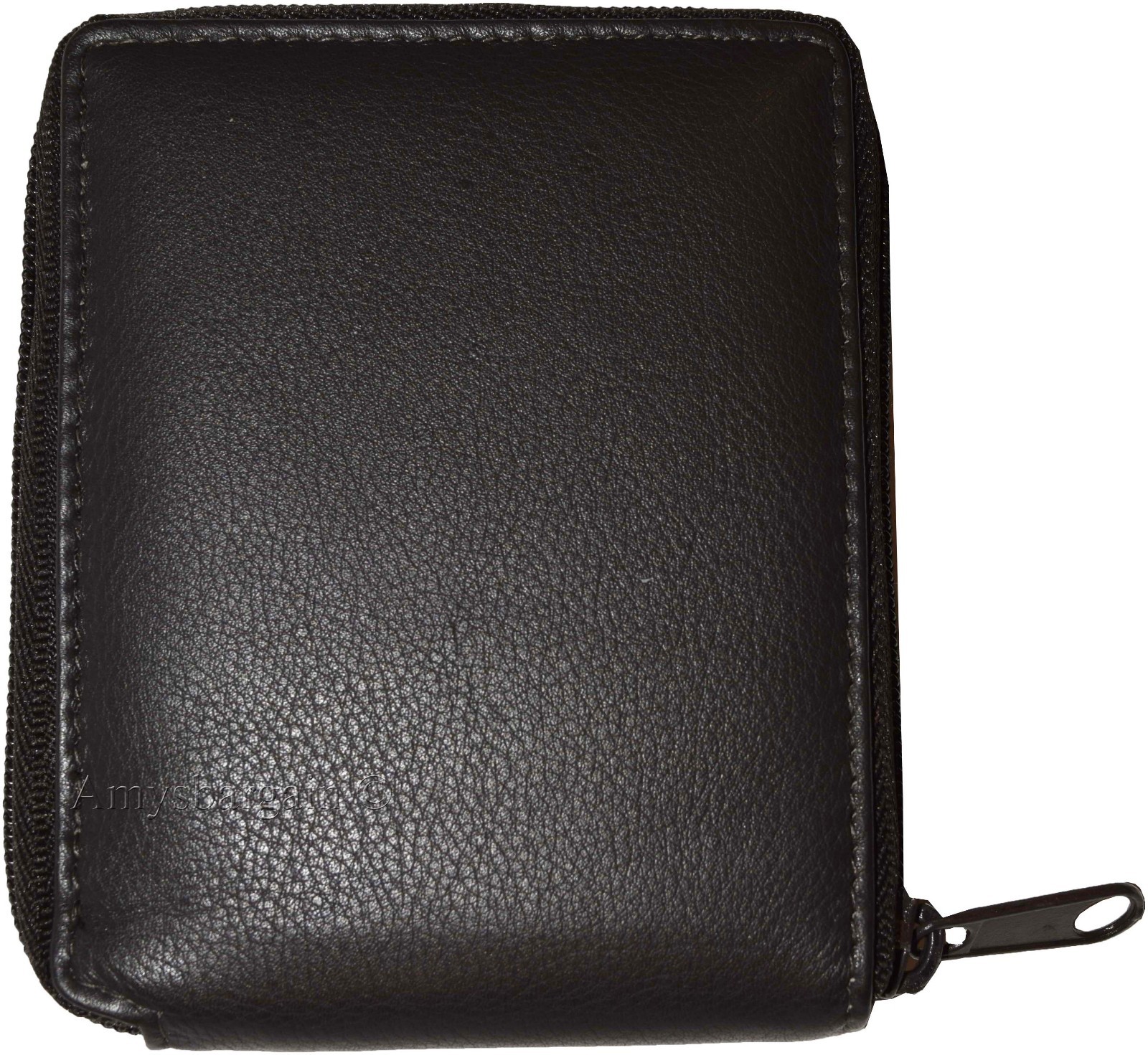Lot of 4 Zip around FIZA NY leather men's wallet Brown Bi-fold wallet in box - Image 7