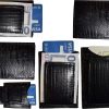 Lot of 6 Black Lizard skin printed leather money clip, unbranded money Clip New
